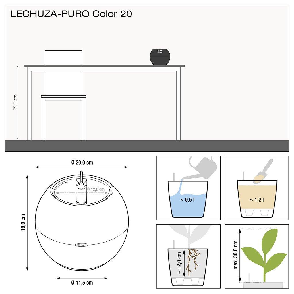 LECHUZA-PURO COLOR 20